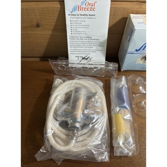 Oral Breeze Shower Faucet Dental Teeth Irrigator Polished Chrome Water Flosser - Picture 7 of 7